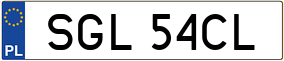 Trailer License Plate